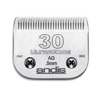 ANDIS  ULTRAEDGE  BLADE SET #30 1/50 INCH BLADE CUT - 0.5 MM