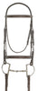Ovation |467164 | Elite Fancy Stitch Raised Padded Bridle | Dark Brown |