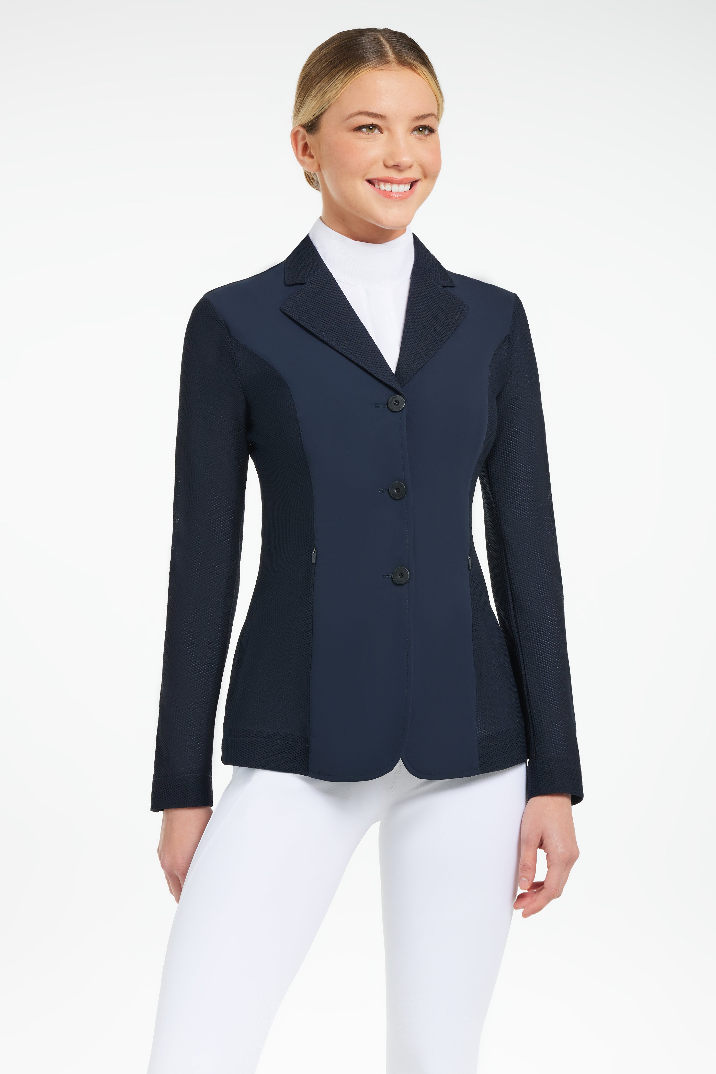 R.J. Classics Harmony Mesh Show Coat | HR2012 | Navy