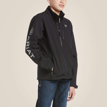 Ariat - Boys Logo 2.0 Softshell Jacket| 10030212 | Black/Silver