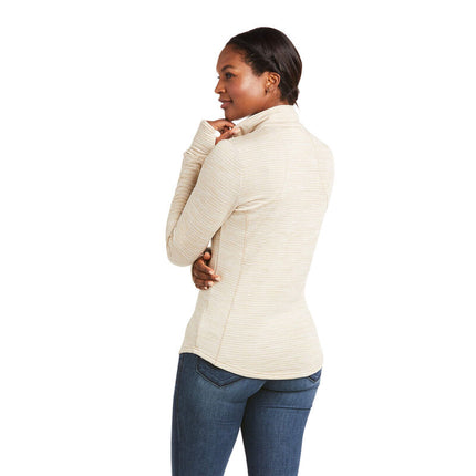 Ariat - Baselayer 1/4 Zip Gridwork | 10037254 | Raw Canvas