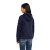 Ariat - REAL Logo Hoodie Youth | 10041655 | Navy Eclipse