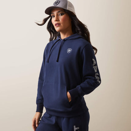 Ariat - Womens Logo Hoodie | 10043446 | Navy Eclipse