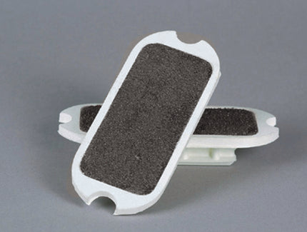 Sand Paper Stirrup Pads | 454688 | White | 4-1/4