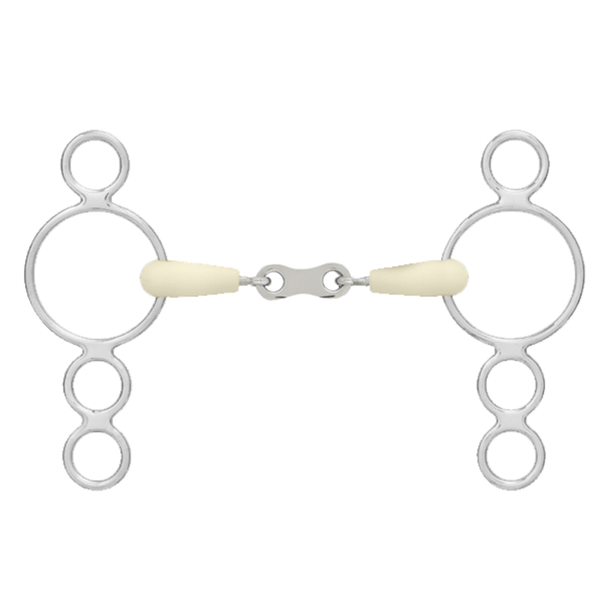 Happy Mouth Double Jointed French Link 3 Ring Bit | 464479 |
