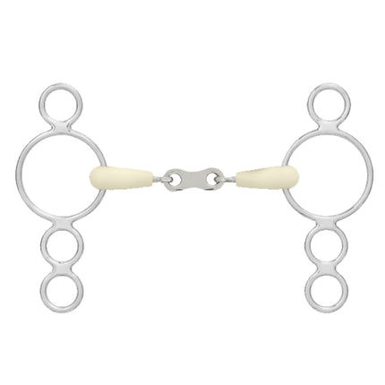 Happy Mouth Double Jointed French Link 3 Ring Bit | 464479 |