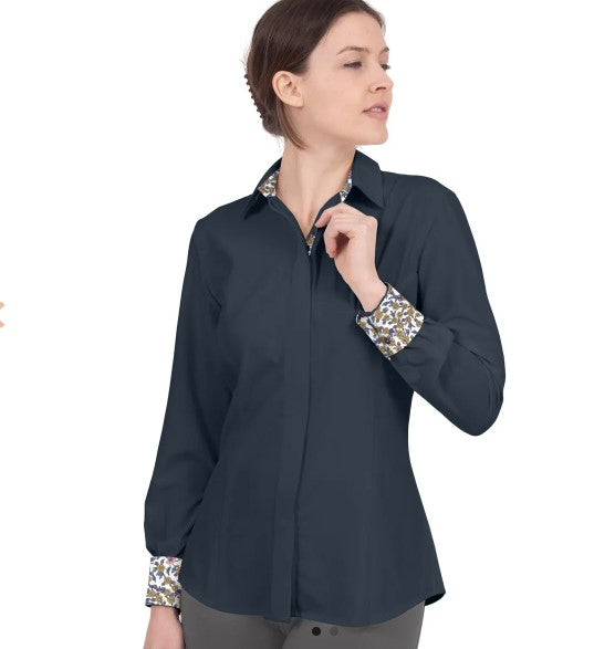 Riverton Western LS Show Shirt - Indigo