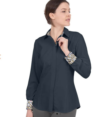 Riverton Western LS Show Shirt - Indigo