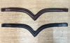 Black Oak V-Shaped Braided Brown Browband / 13540 /