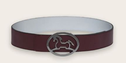 Belt - Reversible | BB04 | Merlot/Silver | RJ Classics
