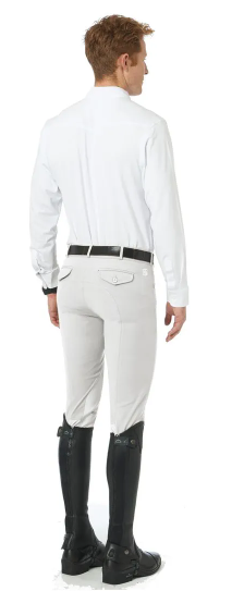 ROMFH Mens Argento Knee Patch Euroseat Breech | White | 469627 |