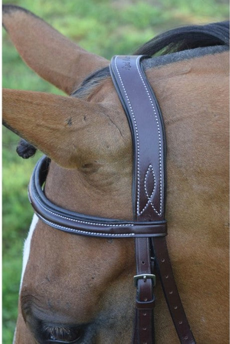 Bridle | 5118 | Ocala | Red Barn | Fancy Stitched tapered noseband