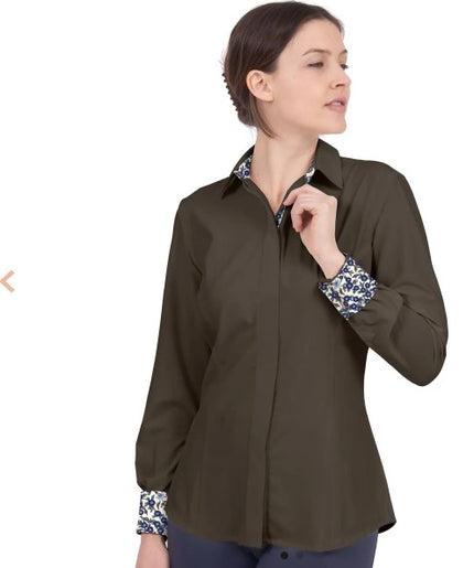 Riverton Western LS Show Shirt - Wren