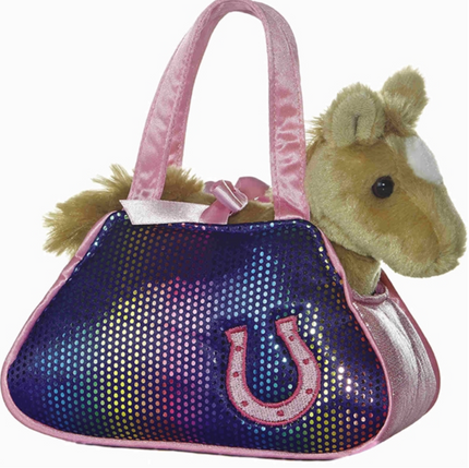 Plush Horse in Bling Purse - 7