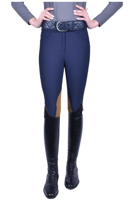 1913C | TS | Blue Navy | Tech Light Mid-Rise Front Zip Calrino BS