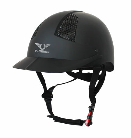 Tuff Rider Helmet with Carbon Fiber | 2302 | Black
