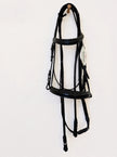 Americana Dressage Bridle Plain Raised w/ Crank Noseband | 7022 | Black | Cob
