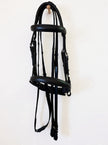 Aramas Dressage Bridle w/ Padded Crank Noseband | 1519 | Black | Cob