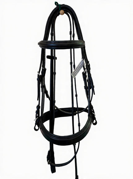 Aramas Dressage Bridle w/ Padded Wide Noseband | 1519 | Black | Horse