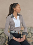 Chestnut Bay - SkyCool Liberty Show Shirt Ladies - Ash - CB8050