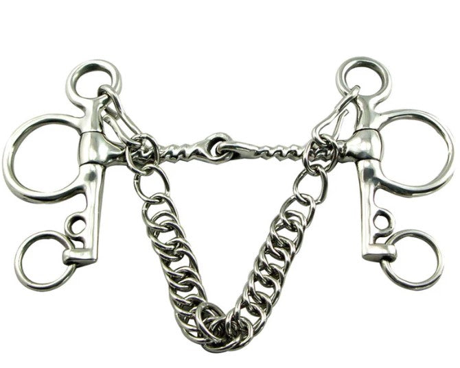 Coronet Bit Tom Thumb Corkscrew Pelham Jointed | 210876 | Stainless Steel | 5