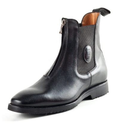 DeNiro Square Toe Zip Paddock Boot | T107 | Black