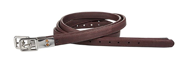 MTL Platinum Stirrup Leathers | 30143 | Chocolate/Cognac | 54