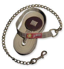 12 ft Baker Plaid Lunge Line with Chain