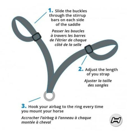 Helite Saddle Strap | SADDLESTRAP | Black | One