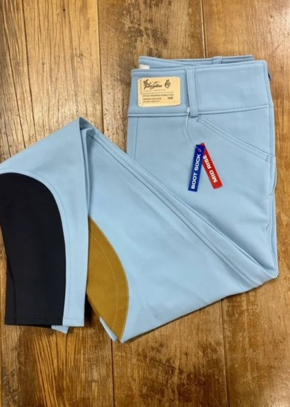 1924 | TS | Mid Rise Side Zip BootSock Breeches | Feeling Blue |