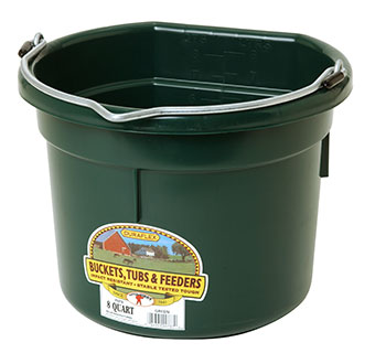 FLAT BACK PLASTIC BUCKET - EACH