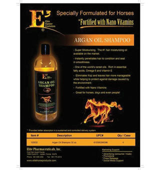 E3 ARGAN OIL SHAMPOO 32 OZ