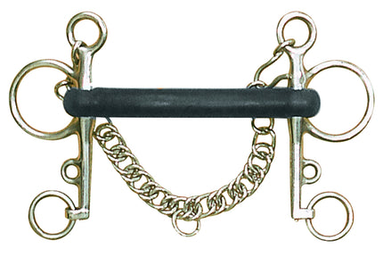 Centaur | 405708 | Mullen Hard Black Rubber Pelham Bit |