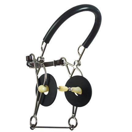 Happy Mouth |467528 |Double Jointed Roller Hackamore Bit |