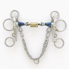 Centaur Blue Steel Double Jointed w/ Brass Rings Tom Thumb Pelham Bit | 470289 |