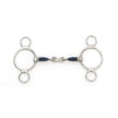 Centaur Blue Steel French Link 2-Ring Gag Bit | 470538 |