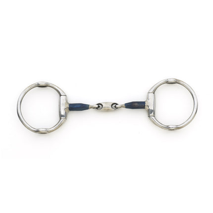 Centaur | 470539 | Blue Steel Oval Link Cheltenham Gag Bit |