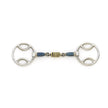 Centaur Blue Steel Double Jointed Loop Ring Bit With Brass Rings | 470544 |