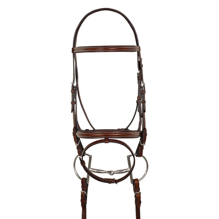 Americana | 7019 | Raised Padded Event Bridle w/ Flash and Web Reins