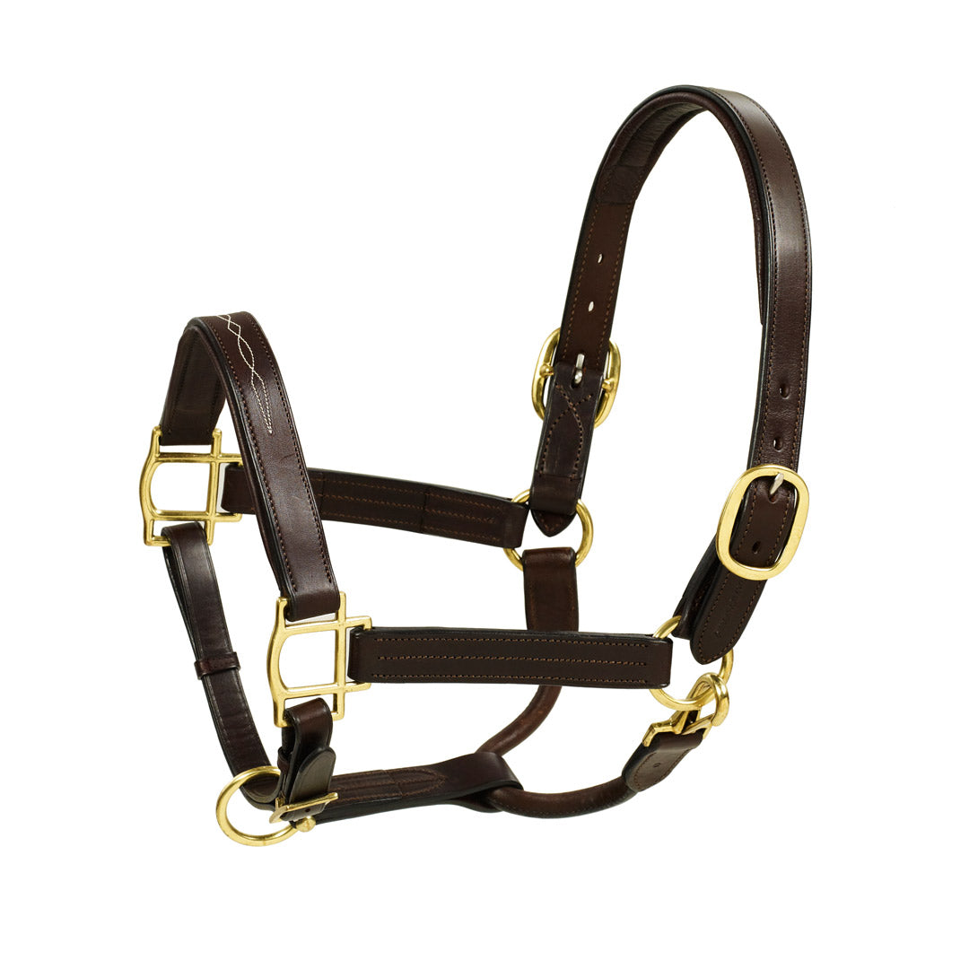 Americana Fancy Stitch Leather Padded Halter